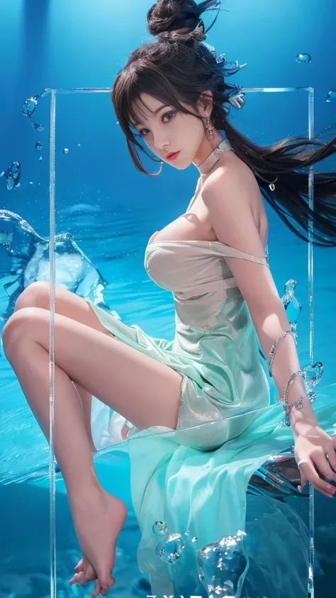 5，(((1girl, bishoujo，beautiful girl, deep v，(hot girls:1.7)，wrinkled clothes，cleavage cutout，shocked，open cloths，sexy body，asuka...