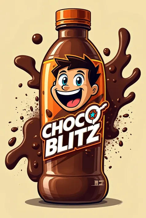 Yung logo ng milo energy drink ipalit mo yung pangalan na ChocoBlitz