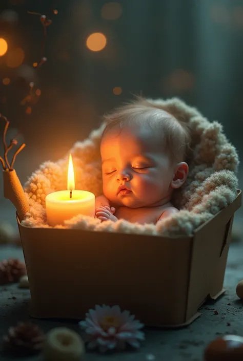 Candle carton baby