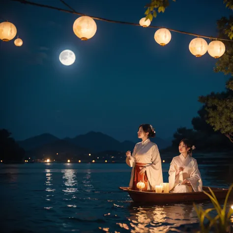 The moon during the Mid-Autumn Festival