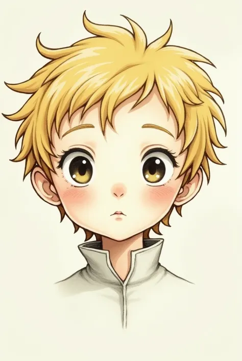 Face of the little prince realistic drawing 
