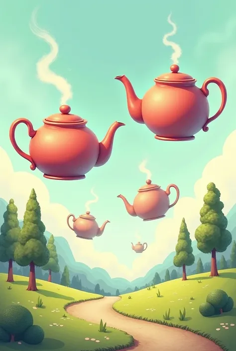 Sure! Here’s another drawing prompt for Activity 1:


---

Prompt:

"Draw a landscape where giant, floating teapots replace the mountains. The teapots should be large and rounded, with steam rising from their spouts like mist. Surround the teapots with sma...