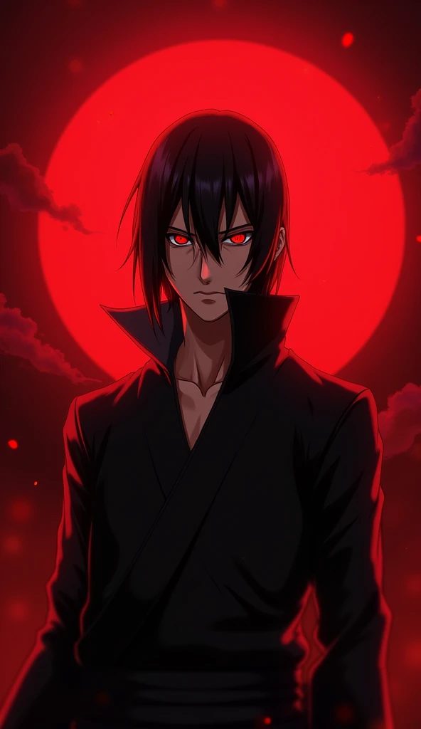 High Resolution, Itachi uchiha , sharingan red background .