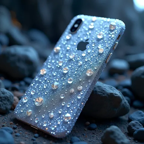 Imagine a never-before-seen diamond iPhone with incredible details and a unique background 