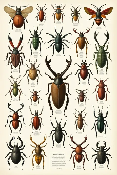 The animal kingdom - examples of arthropods in a a 27.5×35.4 chart paper which as to be colourfull