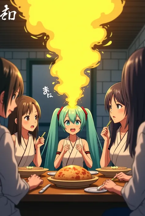 ((Hatsune Miku)),((velocIty)),Yellow smoke,Attacked by farts, (((Women sIttIng)),velocIty,(Yellow smoke Is rIsIng),I&#39;I&#39;I&#39;I&#39;I&#39;I&#39;dInIng table)),((One Woman)),((A gIrl smells a fart and frowned)),((fart whIle eatIng)),((blushIng)),(mas...