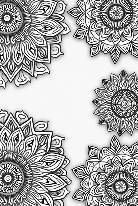 Adult coloring pages and mandalas