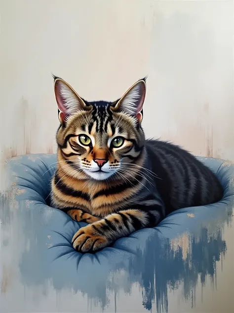 Fais mon chat en peinture d’art avec l’aide de sa photo