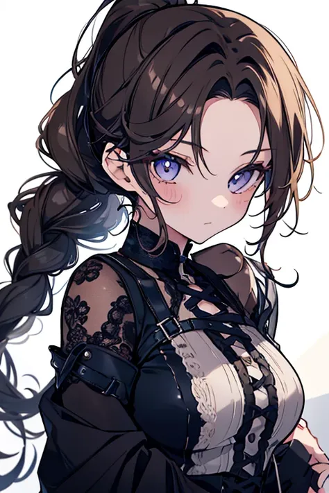 1 girl、Mature、Ample breasts、Long eyelashes、Long Hair、Dark Brown Hair、Braiding、ponytail、ハイponytail、Curly Hair、Slicked back、Shoulder Bare、Lace-up、Blue ribbon、Miniskirt、Long boots、Lace-upブーツ、Stiletto heels、High heels、Live、Diva、Liveステージ、Beautiful Face、cool、Ver...