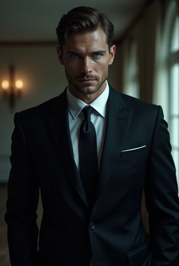 devastatingly beautiful and terrifying at the same time. dressed all in black, from his Italian shoes to his impeccably tailored, expensive suit, He exudes an aura of power and danger that makes my skin crawl.. his eyes, of a blue so light that it seems un...