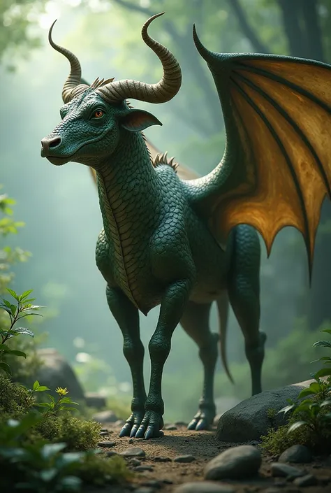 Mythical creature of the zodiac similar to the bull of the sign is Taurus with the characteristics of a dragon, it is a peaceful creature but with great strength.