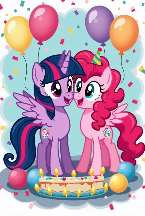 Make a design for The 2nd birthday T-shirt with my little pony reference