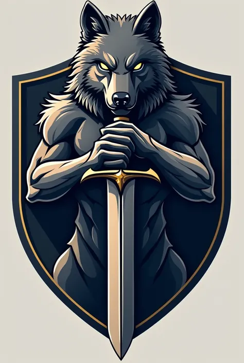 Create a striking logo for your YouTube channel "Force Parabellum". The design should incorporate the following elements in an integrated and harmonious way::

sword: Centered or highlighted, symbolizing strength and bravery.
shield: In the background or a...