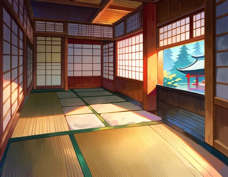 Japanese style house ,floor,Spacious room,background