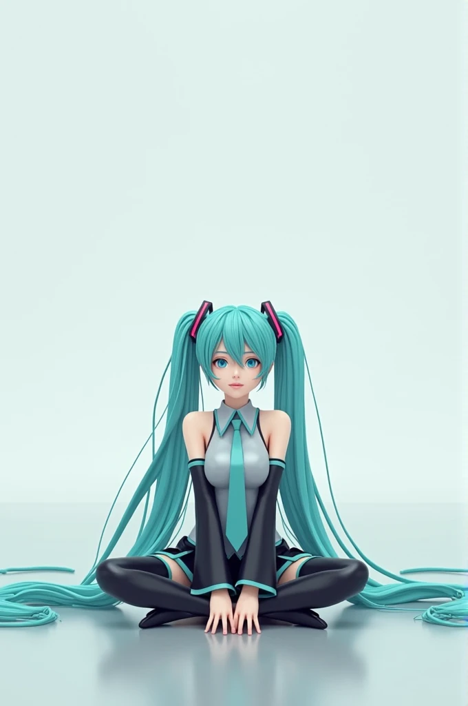 Hatsune Miku sitting