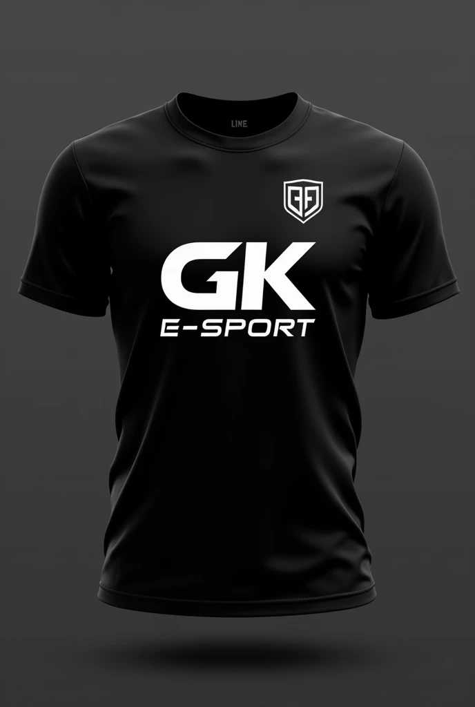 Just a black shirt with the logo written rock GK-E-ESPORT 