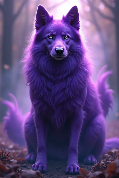 Purple dog