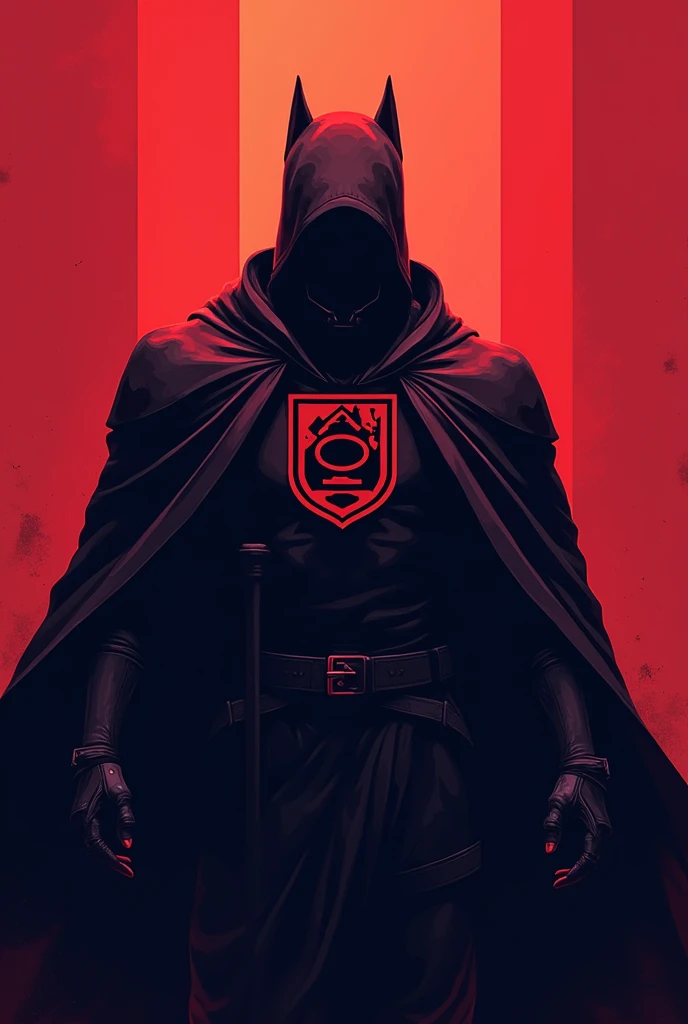 Create a profile picture for Discord with a bold and commanding presence for an admin named EZIO. The design should feature a striking, high-contrast color.It shoulb be represent that he is admin.No need characters.Give the reslution for discord dp.NO NEED...