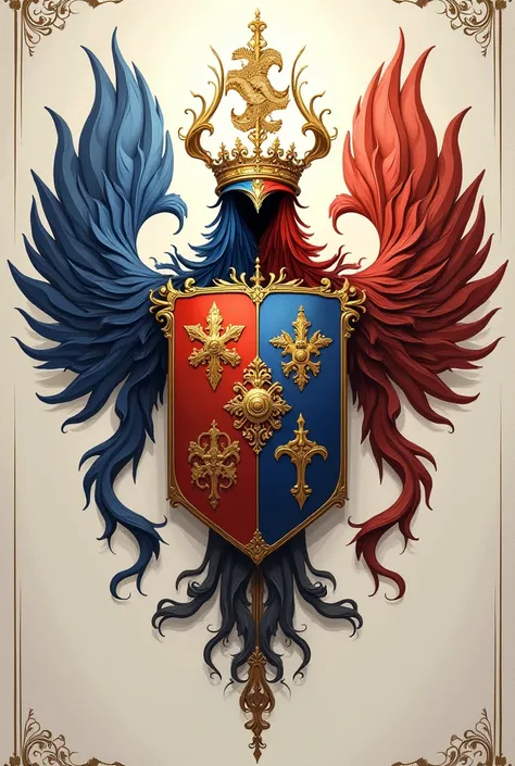 Merge the Feitosa and Lira family coats of arms in 2D
