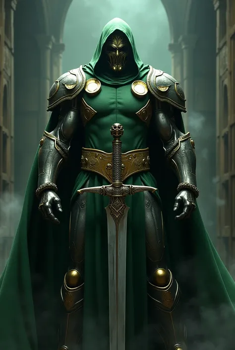  doctor doom with sword 
