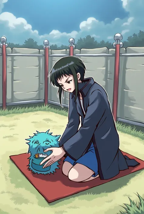 In Kono Subarashii Sekai ni Shukufuku ,Kazuma sato using dogeza aqua head like a footstool 