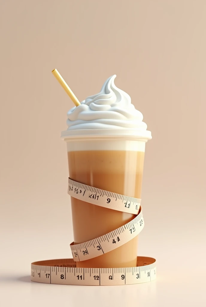 tape measure on the waist of a frappe