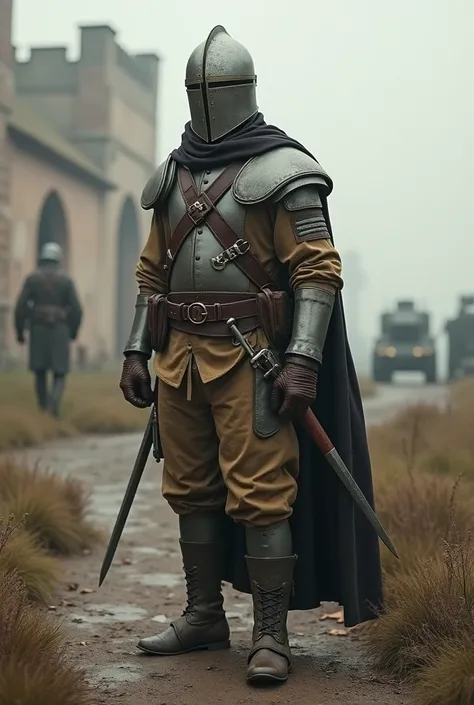 An templar soldier with WW1 style and with no armor