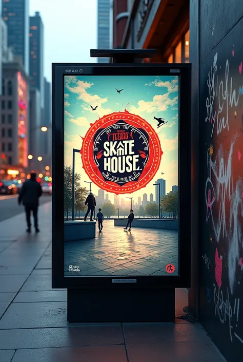 Advertising board Name with Khajura Skate House