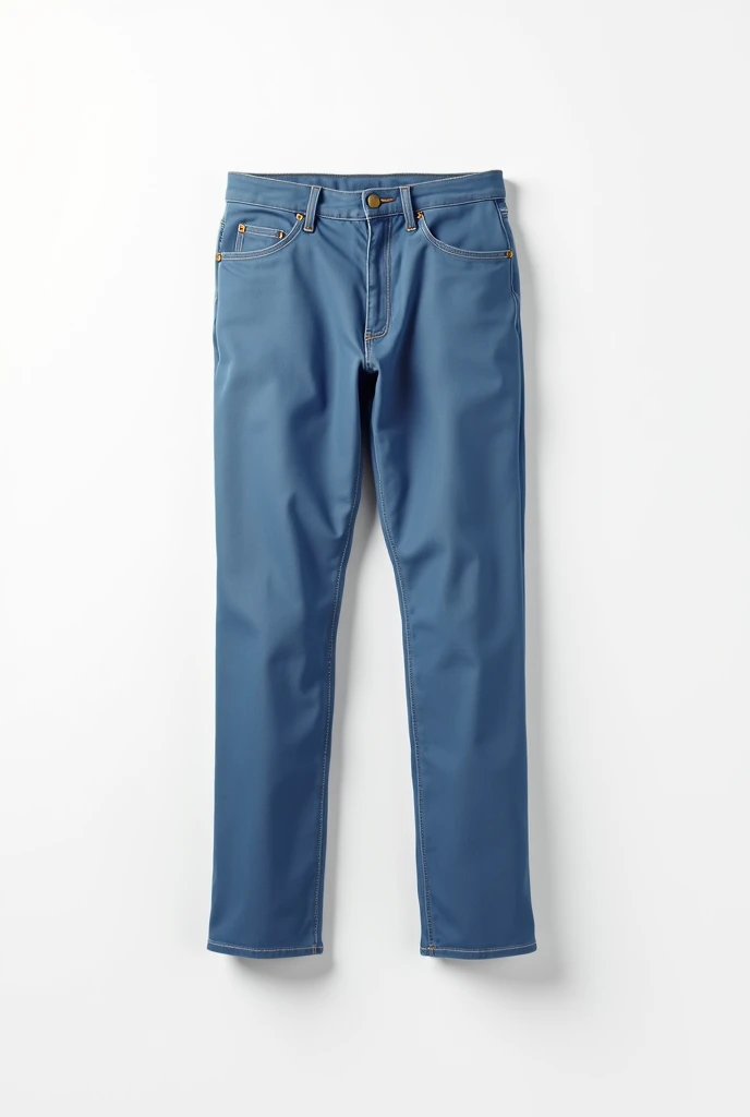 draw a plain blue classic jeans on a white background in a vertical position without a man in it