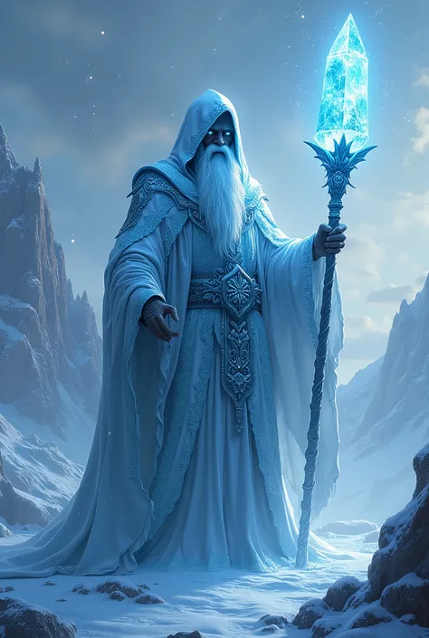 ice wizard with staff