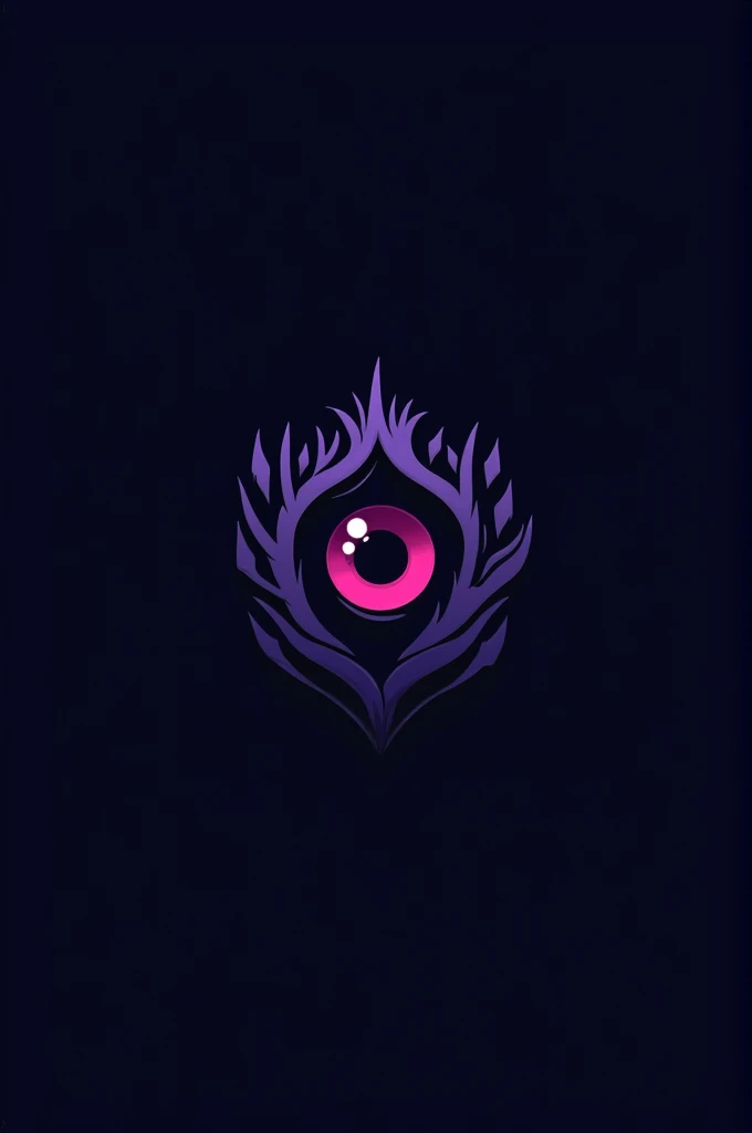 Créé moi un logo de mobil task force qui sappelle lœil de larbre, list des couleurs un violet foncé, noir.