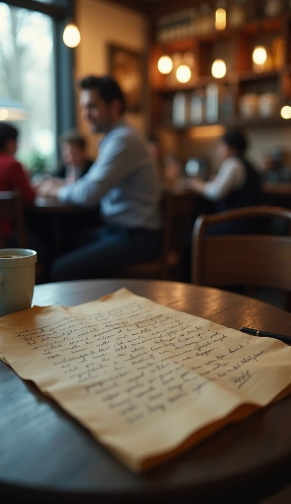 One day, He left one of his letters in a cafe by mistake. 