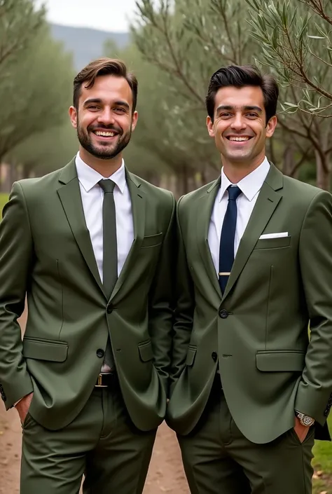 Create a detailed groomsmen&#39;s handbook with olive green designer, of Vitor and Vitória&#39;s wedding on the 26th/07/2025
