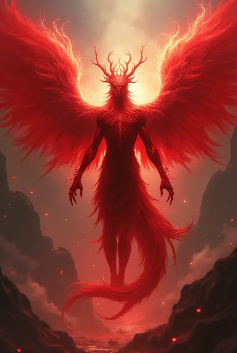 wing red blood element with aura