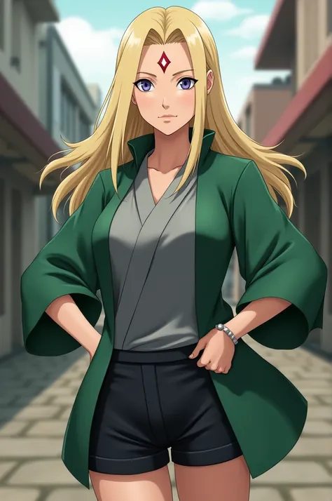 Create an image of the character Tsunade from the anime Naruto