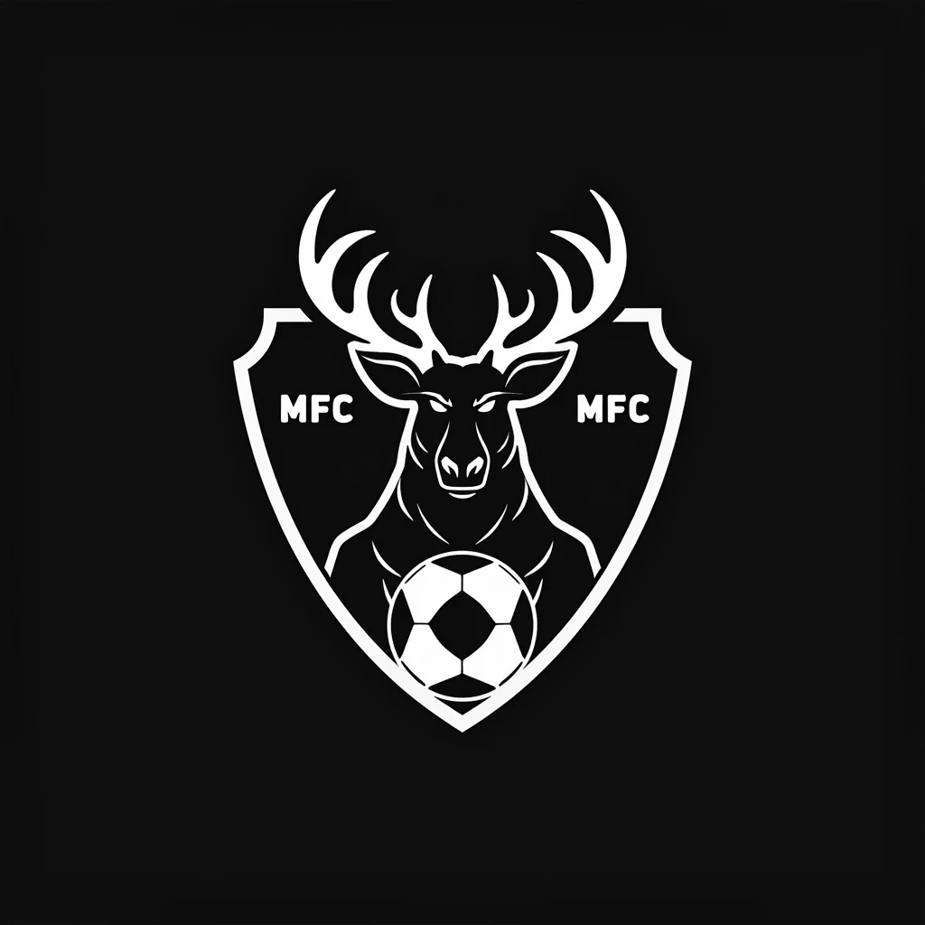 Logo noir zt blanc, club de futsal
 "MFC KARIBOU FOURON", le dessin est une tete de karibou  avec un ballon de football dans les bras