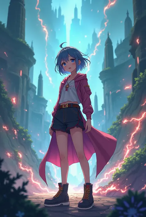 Anime style character in an isekai 
