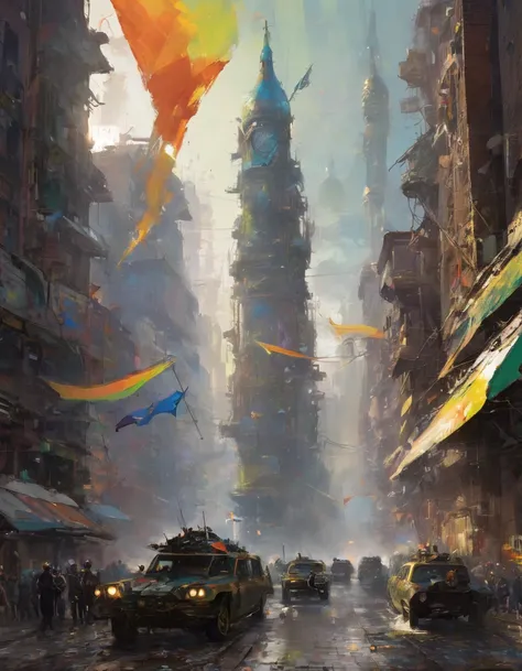 secular party, art inspired by Wadim Kashin.