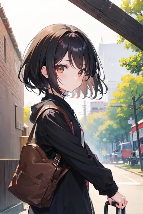 GIRL BLACK HAIR BROWN EYES ANIME