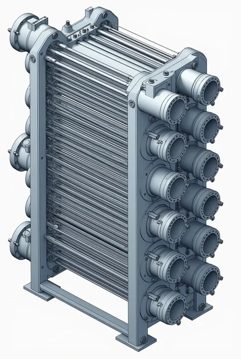 Make a 14-row heat exchanger, one step to draw
