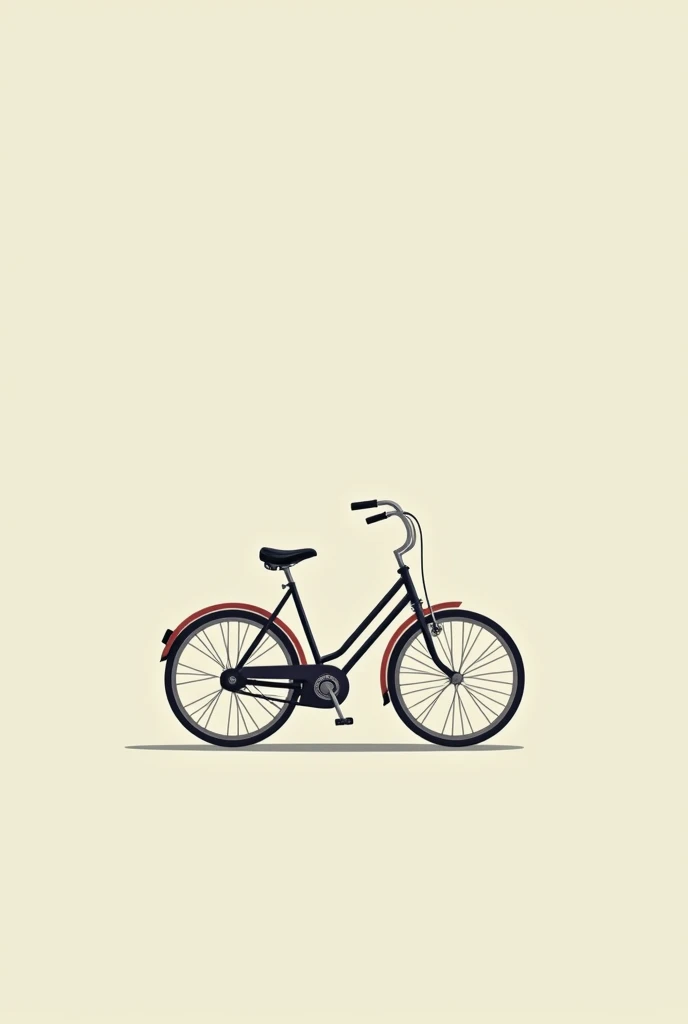 Draw a bicycle like in classic paint


