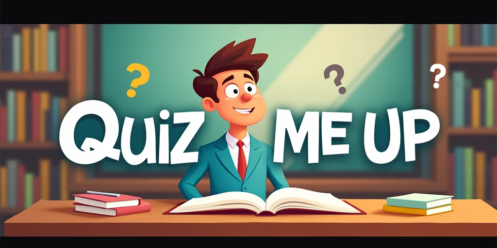 create a banner for my daily quiz youtube shorts channel with the name Quiz me UP