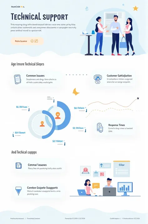 Technical support cover in infographic.