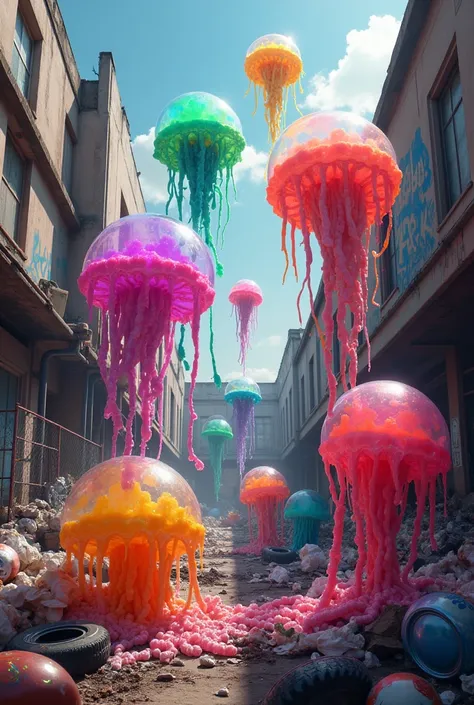 Make a crazy publicity stunt for some jellies in trash called jelly fest