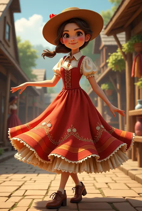 I want a model like this, but in a square dance outfit with a petticoat