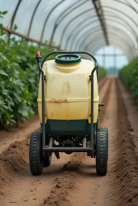 One pesticide container the four wheel roller
