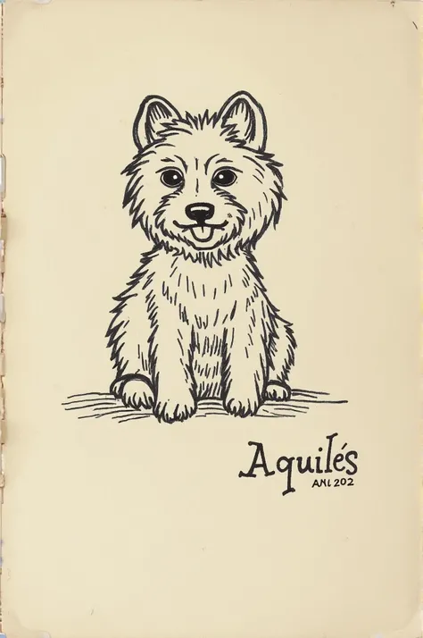 Signature on paper with name Aquiles 