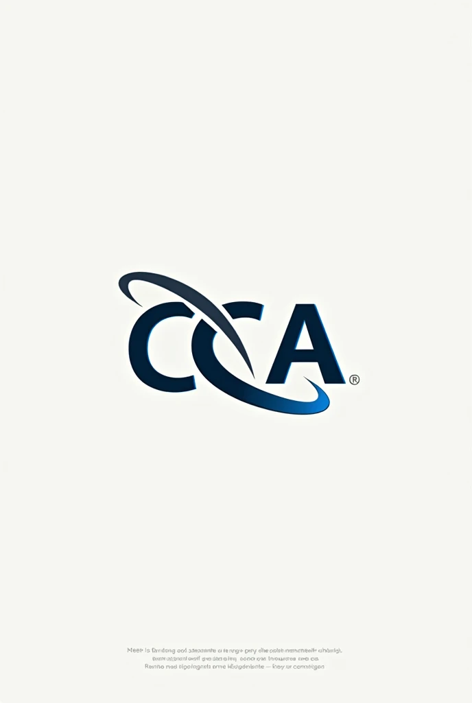 Create a logo with the letters CCA. With the symbol loading, restoration 