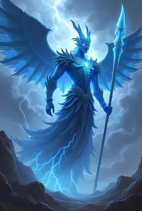 name: Wind Blade Thunder God (The Guardian of the Storm)

Appearance:

Wind Blade Thunder Godは、It&#39;s like a storm itself.、The whole body is enveloped in blue wind energy.。Her body was constantly swaying as if blown by the wind.、The thunder-like lightnin...