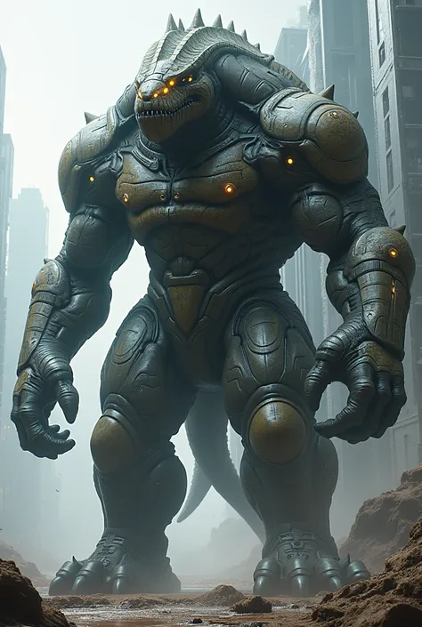 Alien monster beast creature thicc scales armor futuristic